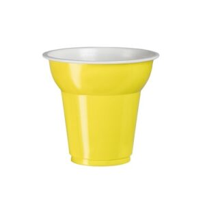 BICCHIERE BICOLOR GIALLO CAFFE' 80cc   50pz - immagine 1