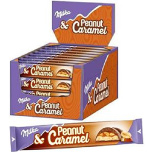 mondelez milka barrette arachidi & caramello 37g x 36pz