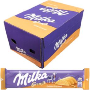 mondelez milka barrette zack caramilk 37g x 36pz