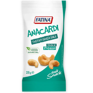 fatina anacardi tostate senza sale 25g x 26pz