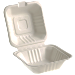 box hamburger in polpa compostabile 500+400ml 13x13x8.5 50pz