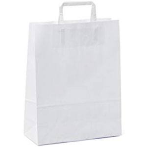 shopper kraft bianco 26x12x40